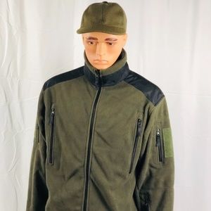 NWOT MILITARY STYLE MEN'S FLEECE JACKET SIZE L